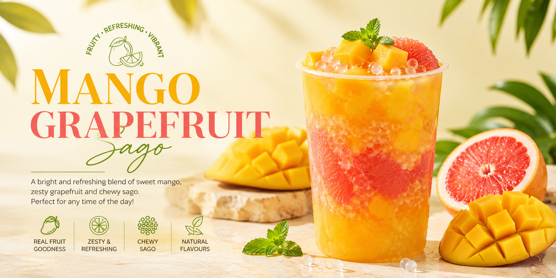 Mango Grapefruit Sago